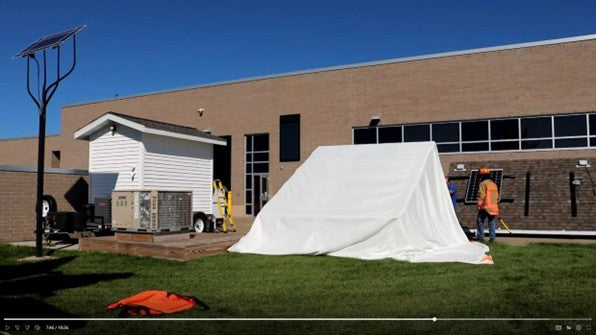EV Fire Suppressor Blanket As Solar Panel Cover