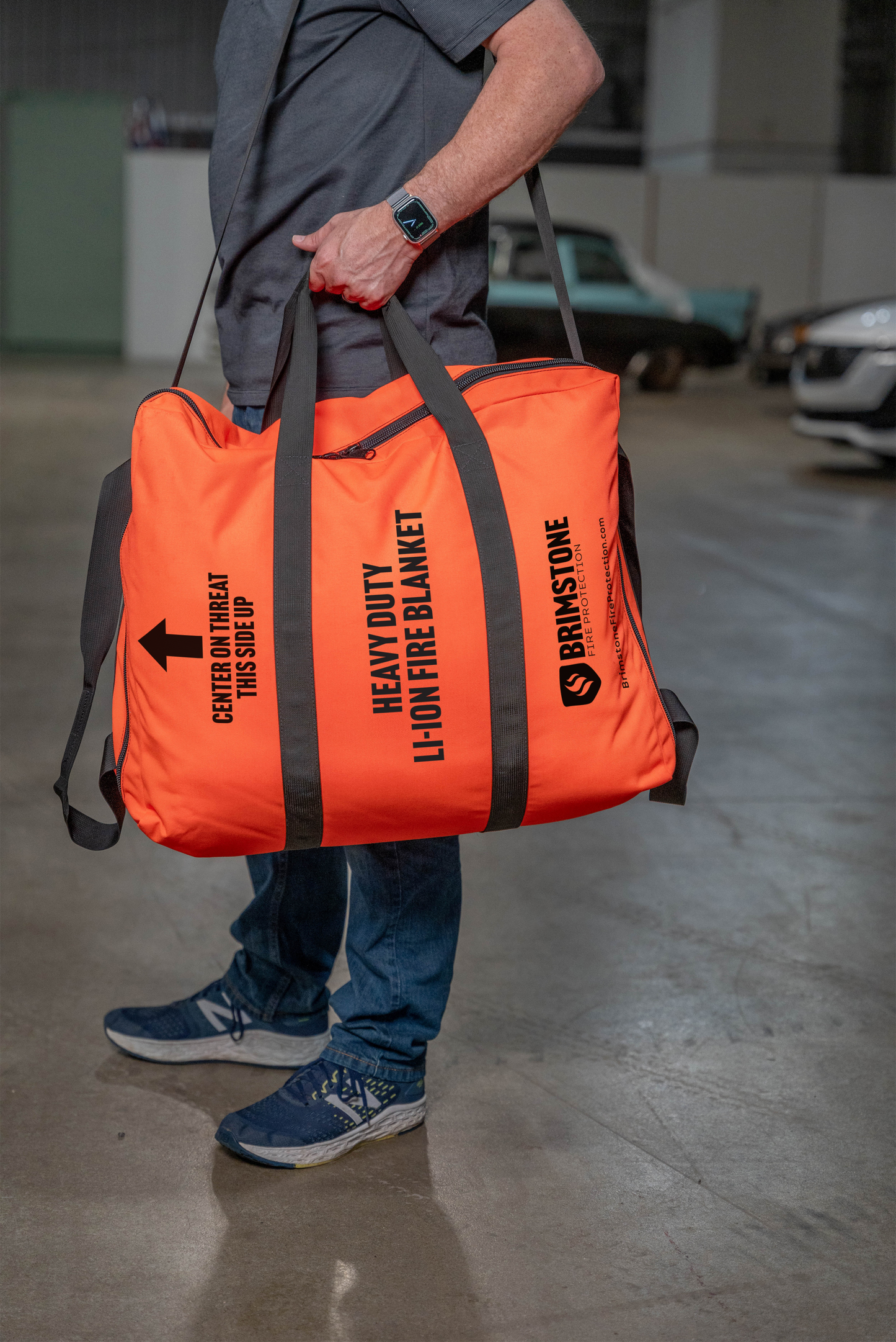 Large+ Heavy Duty Preventer™ Li-Ion Fire Blanket - 16' x 16'