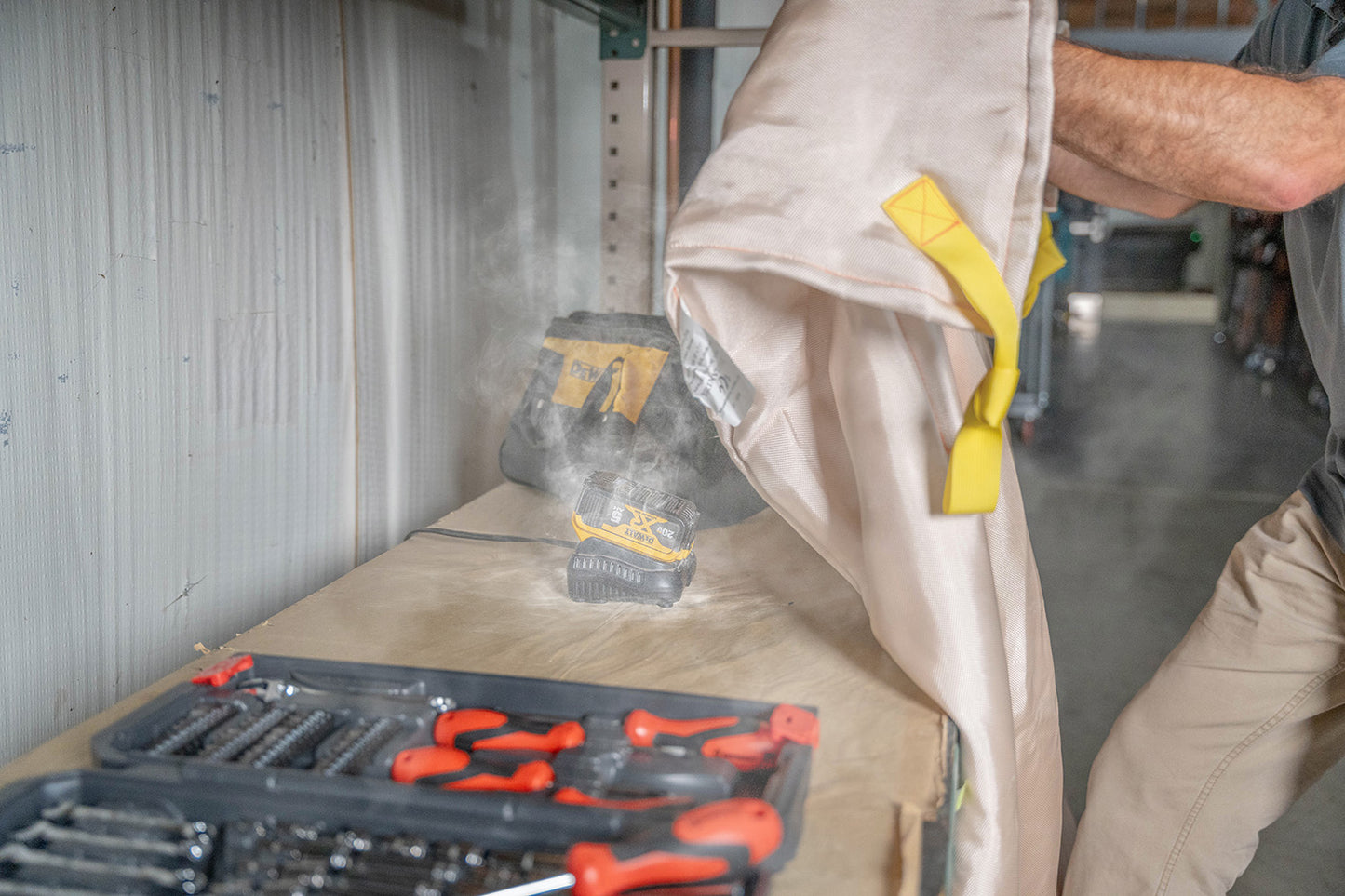 Small Heavy Duty Preventer™ Li-Ion Fire Blanket - 5' x 6'