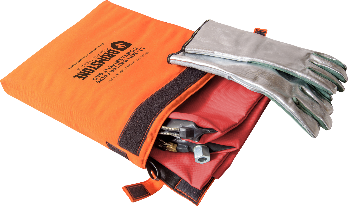 Large Preventer™ Li-lon Fire & Smoke Containment Bag KIT (Laptop-Sized)