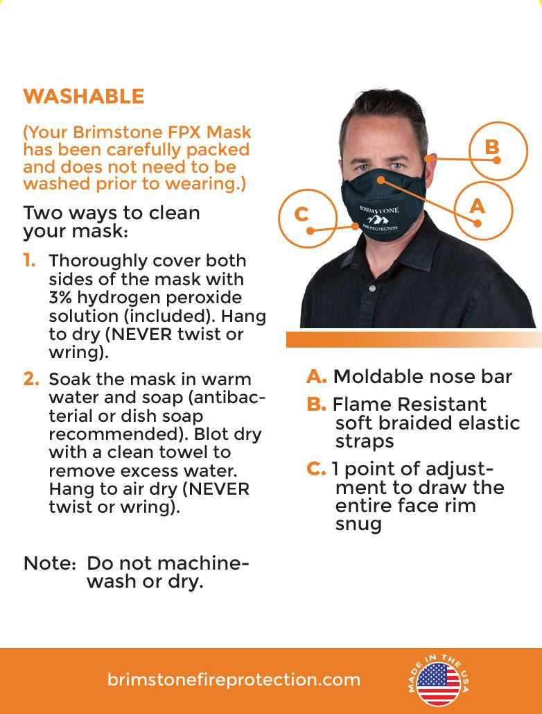 Flame-Resistant FPX Mask - Flame & Smoke Protection