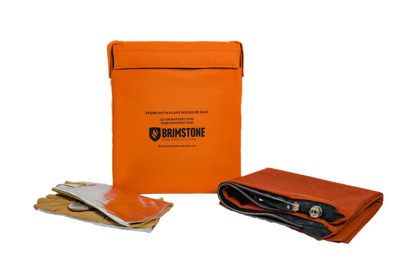 Large Preventer™ Plus Li-lon Fire & Smoke Containment Bag KIT (Laptop-Sized / 50 Wh)