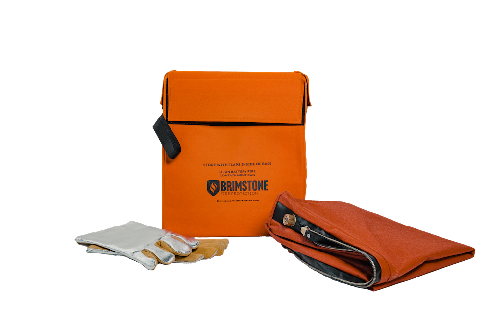 Large HD Preventer™ Plus Li-Ion Fire & Smoke Containment Bag KIT (Laptop-Sized / 100 Wh)