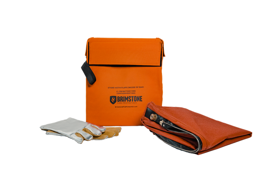 Large HD Preventer™ Plus Li-Ion Fire & Smoke Containment Bag KIT (Laptop-Sized / 100 Wh)