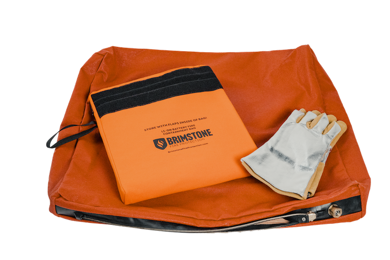 Large HD Preventer™ Plus Li-Ion Fire & Smoke Containment Bag KIT (Laptop-Sized / 100 Wh)