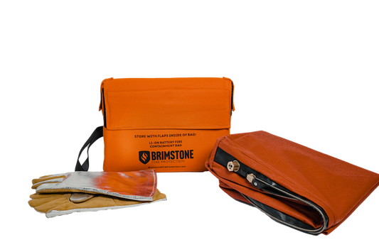 Small HD Preventer™ Plus Li-lon Fire & Smoke Containment Bag KIT (Tablet or Phone-Sized / 100 Wh)