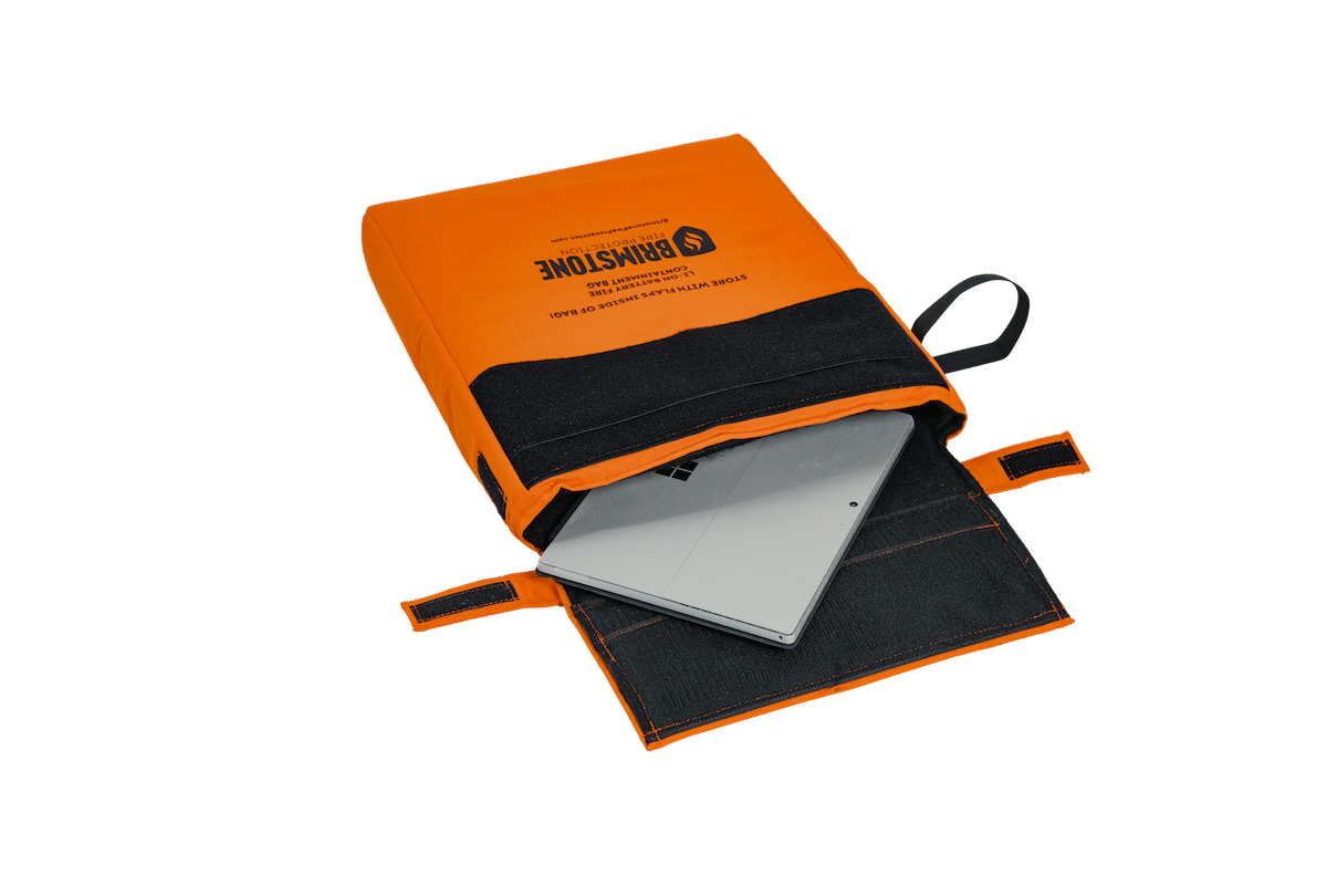 X-Large HD Preventer™ Plus Li-Ion Fire & Smoke Containment Bag KIT (Laptop or AED-Sized / 160 Wh)