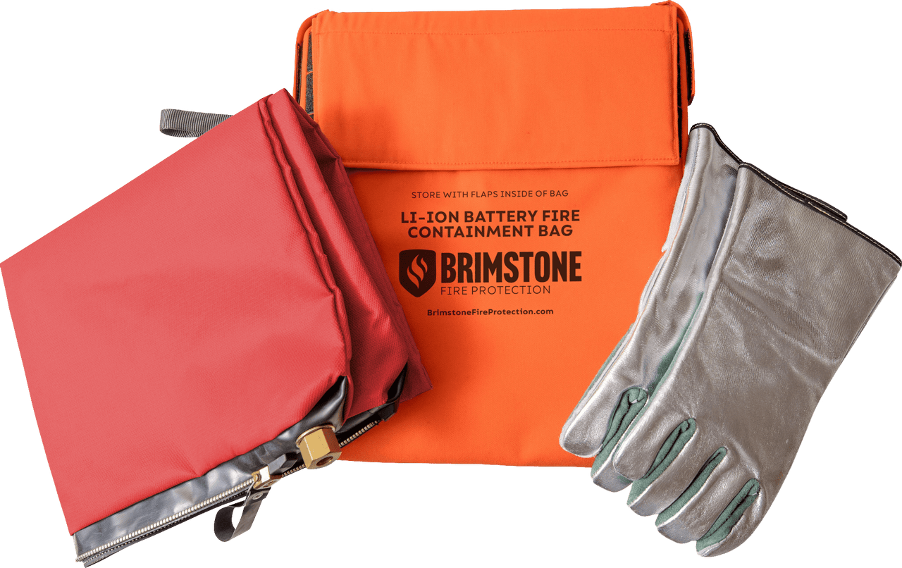 Large HD Preventer™ Li-Ion Fire & Smoke Containment Bag KIT (Laptop-Sized)