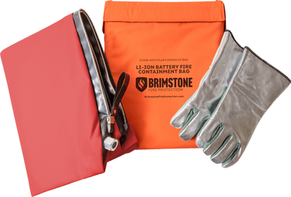 Large Preventer™ Li-lon Fire & Smoke Containment Bag KIT (Laptop-Sized)