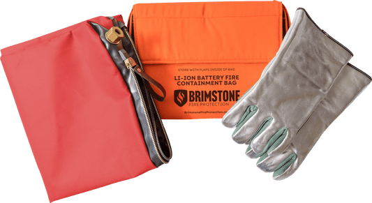 Small HD Preventer™ Li-lon Fire & Smoke Containment Bag KIT (Tablet/Phone-Sized)