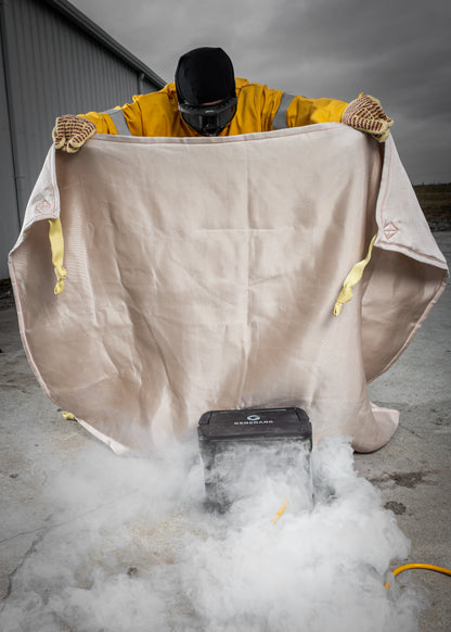 Large Heavy Duty Preventer™ Li-Ion Fire Blanket - 10' x 10'