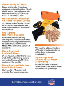 Personal Fire Protection Kit PPE Plus- blue specs