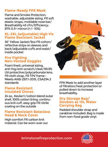 Personal Fire Protection Kit PPE Plus- red specs